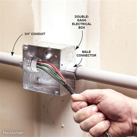 hooking pvc to electric box|how to pull pvc conduit.